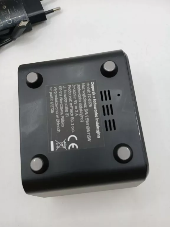 ZEGAREK Z ŁADOWARKĄ INDUKCYJNĄ HYKKER EZ-0326 Z ZASILACZEM