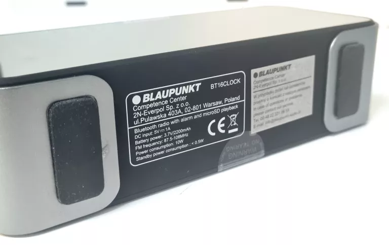 RADIOODTWARZACZ BLUETOOTH BLAUPUNKT BT15CLOCK