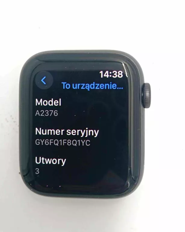SMARTWATCH APPLE WATCH SERIES 6 MODEL A2376 NA CZĘSCI