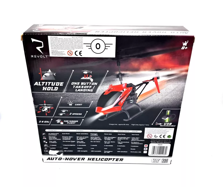 HELIKOPTER REVOLT SYMA R/C S5H AIRWOLF HELICOPTER RED