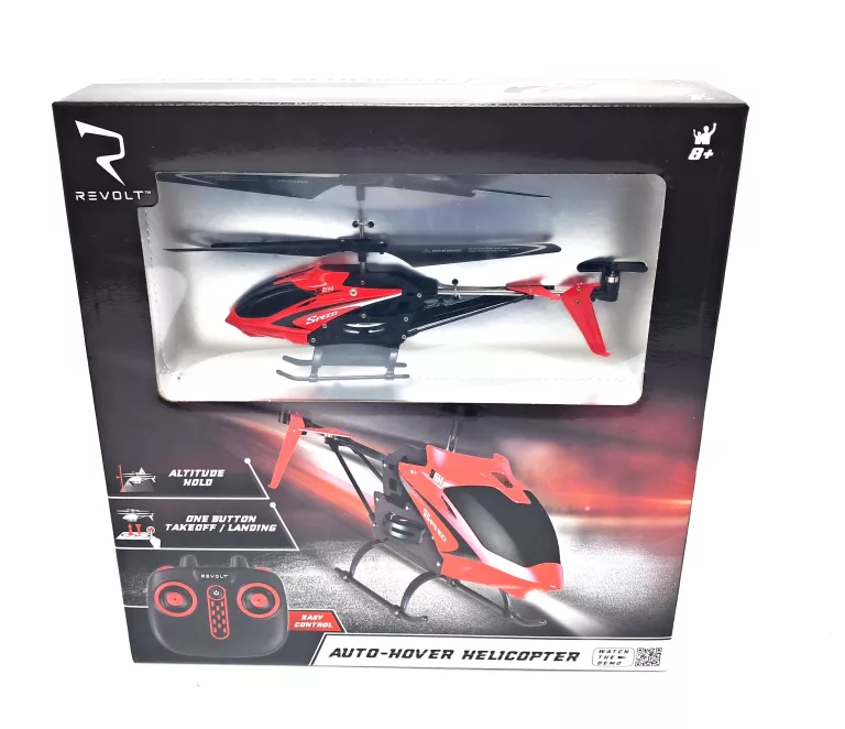 HELIKOPTER REVOLT SYMA R/C S5H AIRWOLF HELICOPTER RED