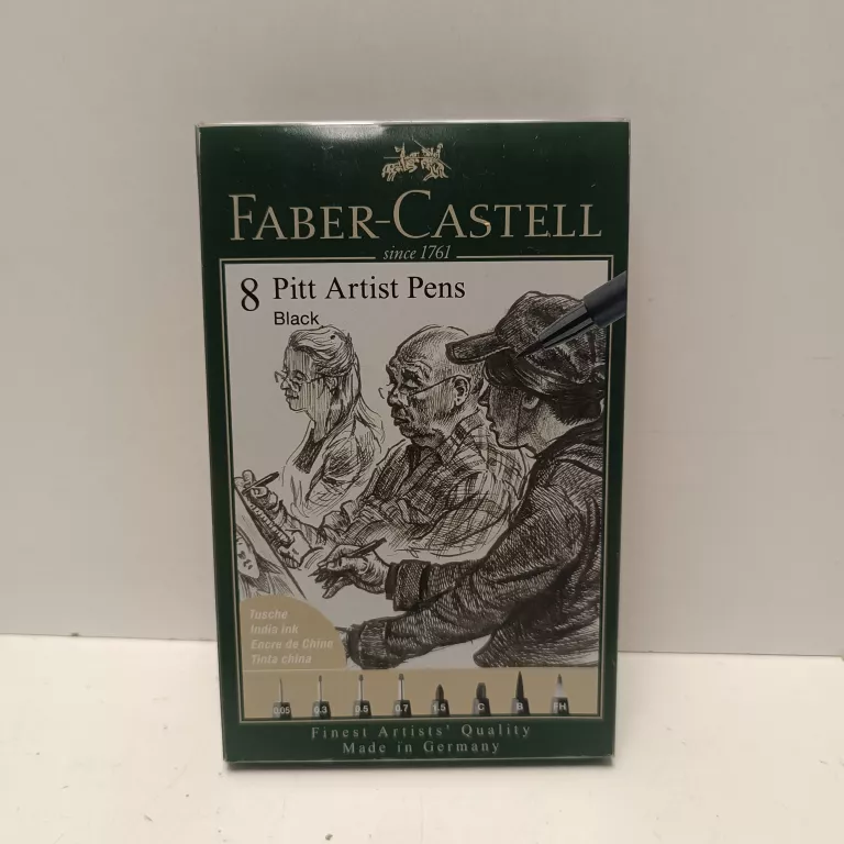 FABER-CASTELL PISAKI ARTIST PEN PITT 8 SZTUK BLACK