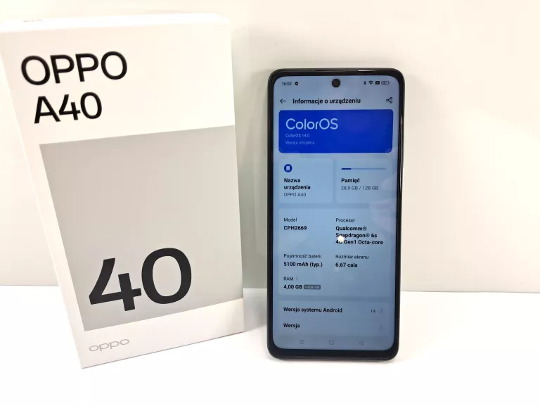 TELEFON OPPO A40 4GB /128GB KOMPLET Z MEDIA MARKT GW