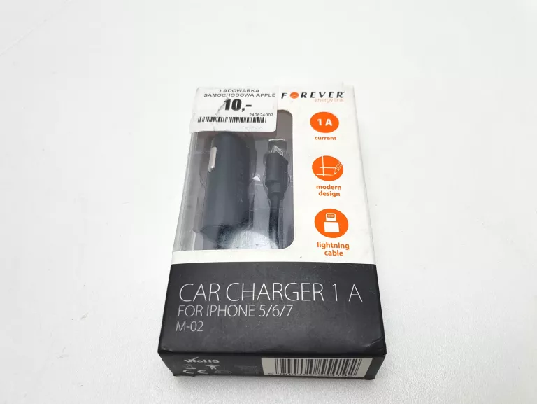 ŁADOWARKA SAMOCHODOWA MICROUSB TYP B FOREVER FOREVER 2,5M 750MH