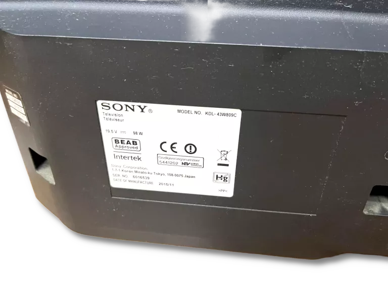 TELEWIZOR SONY BRAVIA KDL-43W809C 43"