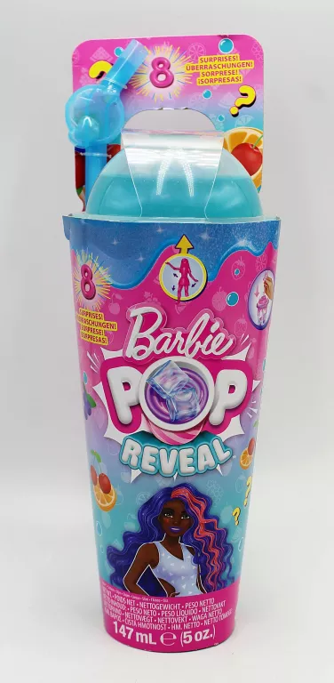 LALKA BARBIE POP REVEAL OWOCOWY SOK HNW42 PONCZ OWOCOWY WIŚNIA POMARAŃCZA