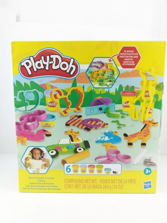 CIASTOLINA PLAY DOH 3+ WILD ANIMALS SAFARI