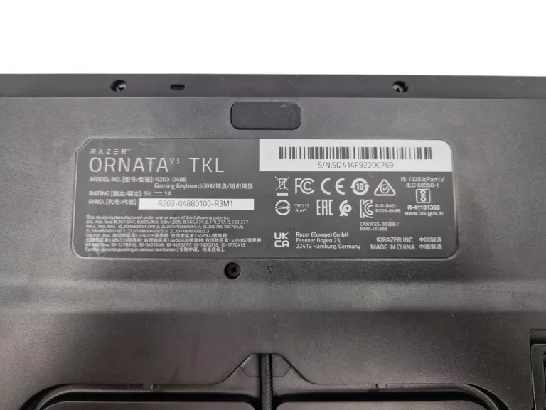 KLAWIATURA RAZER ORNATA V3 TKL (RAZER MECHA-MEMBRANE)