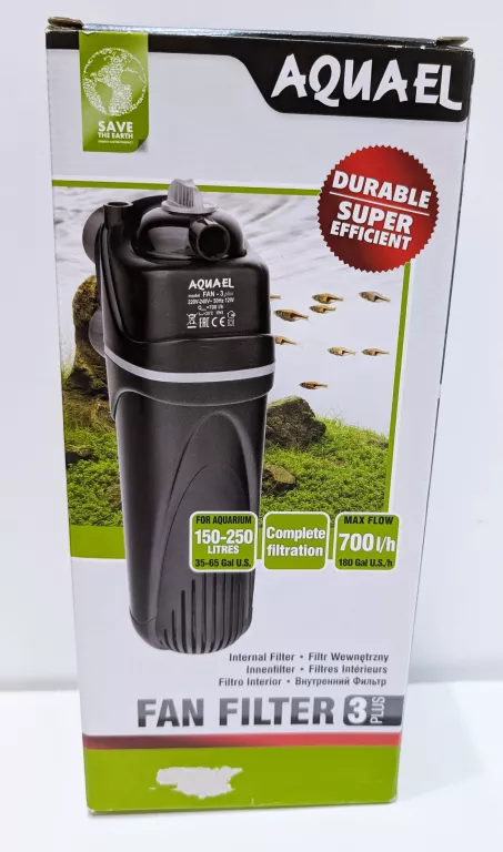 AQUAEL FILTR WEWNĘTRZNY FAN 3 DO AKWARIUM 250L