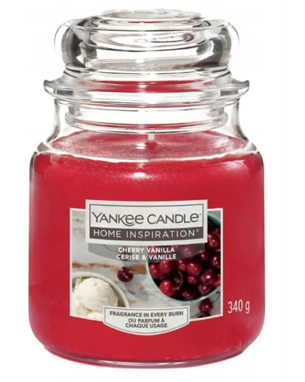 ŚWIECA ZAPACHOWA PARAFINOWA CHERRY VANILLA YANKEE 340G