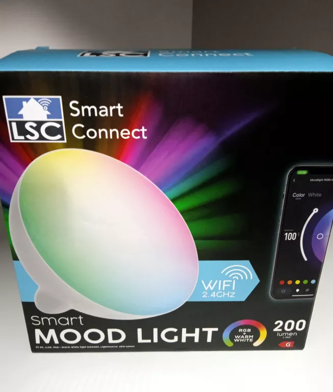 ŻARÓWKA LED MOODLIGHT WIELOKOLOROWY LSC SMART CONNECT WIFI