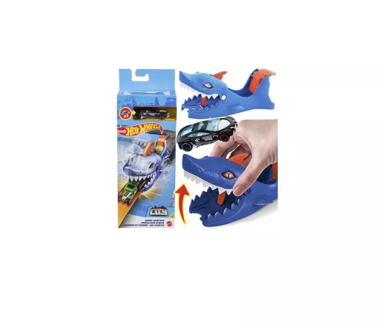 HOT WHEELS ZESTAW REKIN WYRZUTNIA + POJAZD