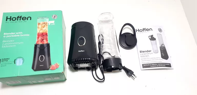 BLENDER FITNESS FB-5124 Z PRZENOŚNYM BIDONEM HOFFEN STAN BDB