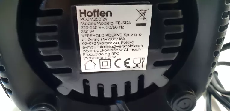 BLENDER FITNESS FB-5124 Z PRZENOŚNYM BIDONEM HOFFEN STAN BDB