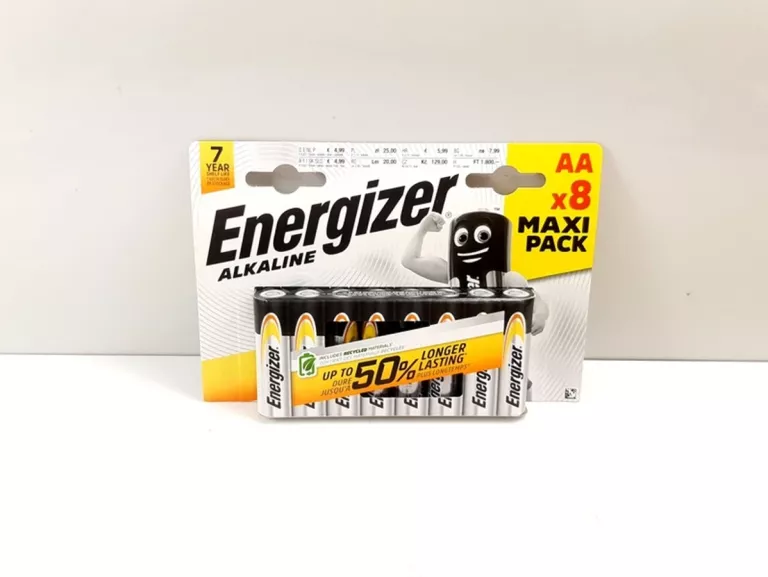 BATERIE ALKALICZNE ENERGIZER LR6 R6 AA 1.5V 8 SZTUK