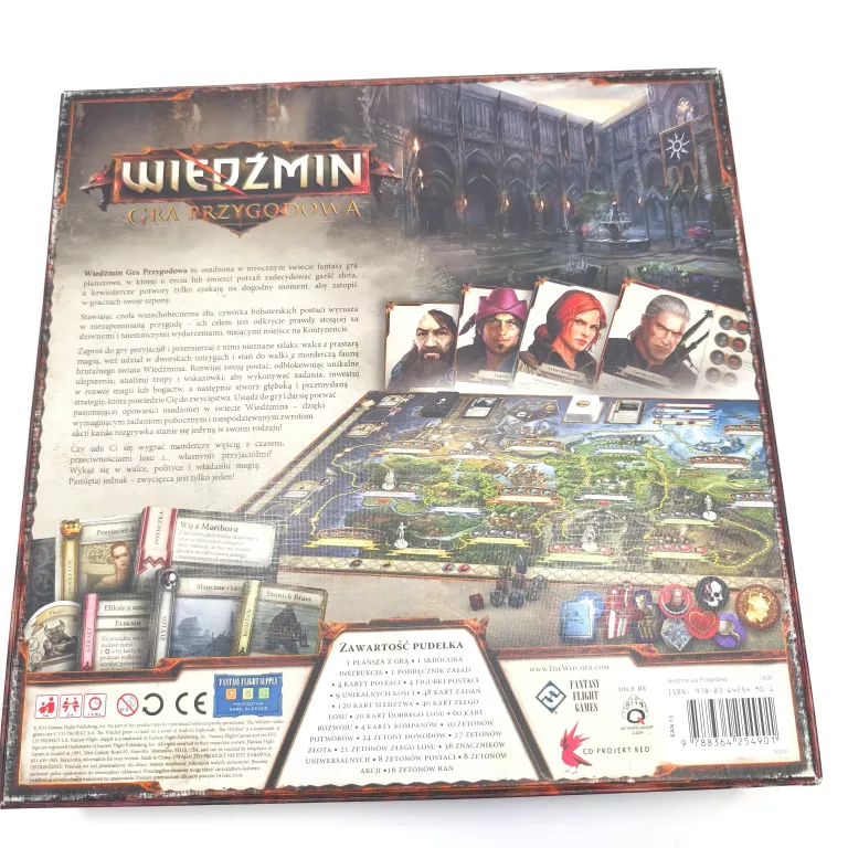 GRA PLANSZOWA PRZYGODOWA WIEDŹMIN IGNACY TRZEWICZEK * BARDZO DOBRY STAN *
