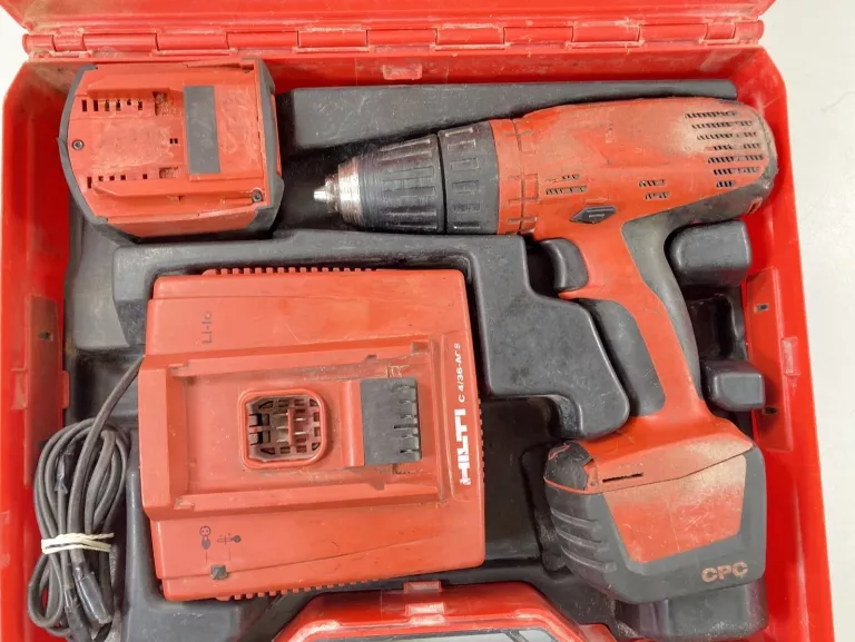 WIERTARKO - WKRĘTARKA UDAROWA HILTI SFH-14A 14,4V + 2X AKU 5,2 AH / WALIZK