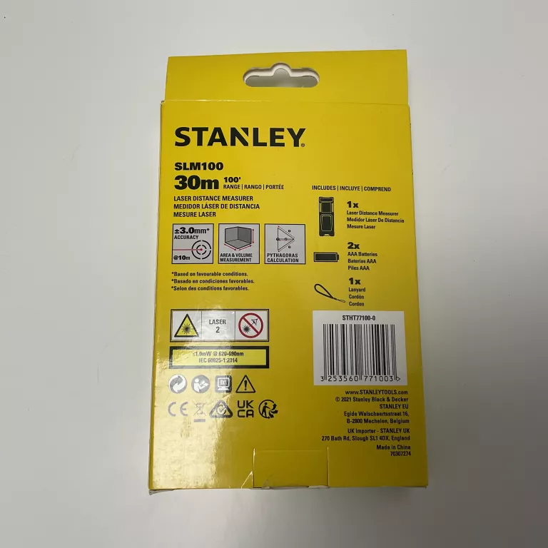 STANLEY SLM100 DALMIERZ LASEROWY 30M