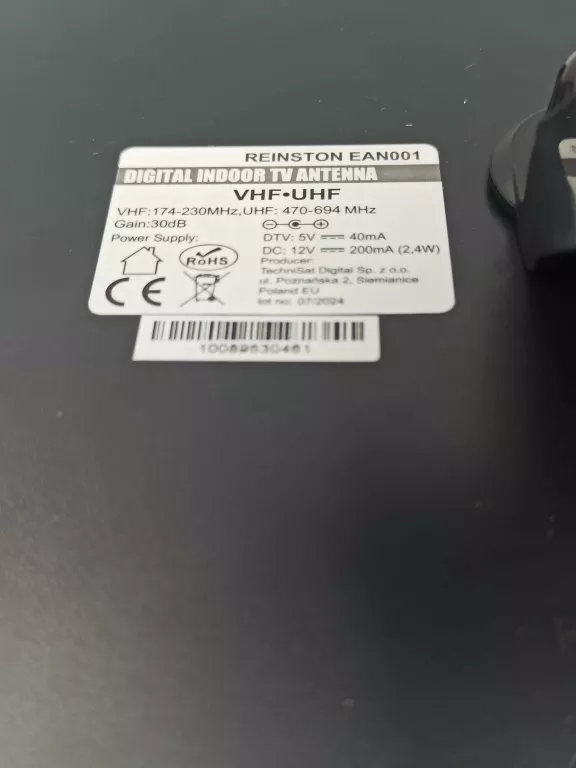 ANTENA POKOJOWA PANELOWA REINSTON EAN001 KOMPLET,GWARANCJA