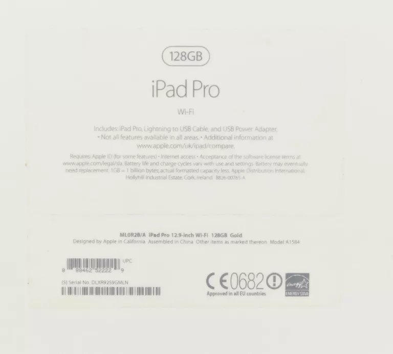 APPLE IPAD PRO 12.9 WI-FI 128GB GOLD