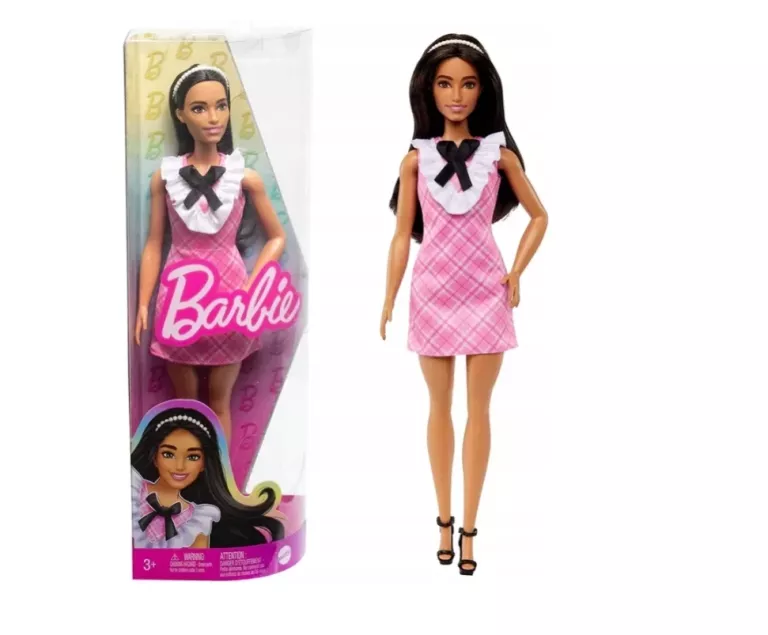 LALKA BARBIE MATTEL BRUNETKA ZIELONE OCZY FASHIONISTAS HJT06