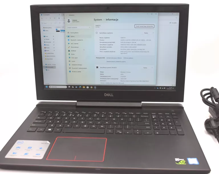 LAPTOP DELL INSPIRON G5 15 5587 15,6 " INTEL CORE I5 8 GB / 512 GB CZARNY