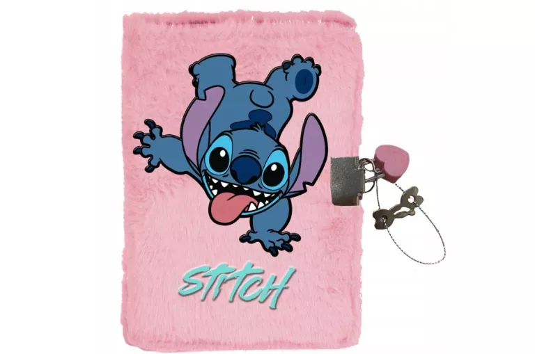 PAMIĘTNIK PLUSZOWY Z KŁÓDKĄ NOTES WŁOCHACZ STICH LILO I STITCH
