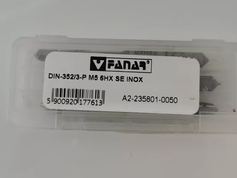 GWINTOWNIKI FANAR DIN-352/3-P M5 6HX SE INOX