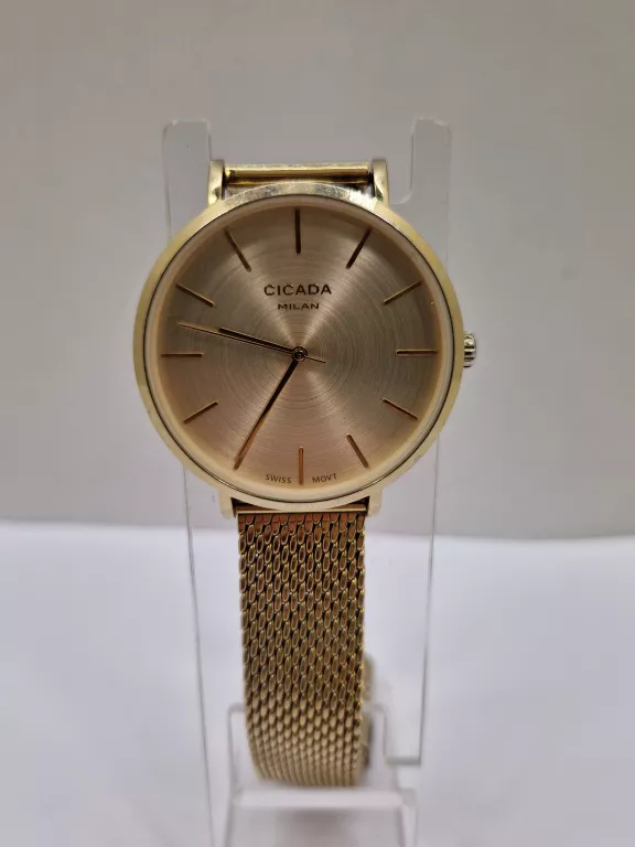 ZEGAREK CICADA SWISS MOVT ZŁOTY