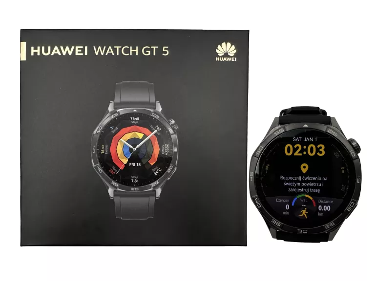 SMARTWATCH HUAWEI WATCH GT 5 46MM VLI-B19 CZARNY