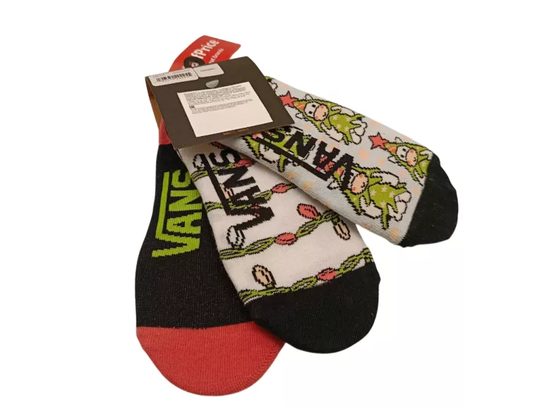 VANS SKARPETKI STOPKI KRÓTKIE VANS DAMSKIE 3 PAK 36.5-41 WIELOKOLOROWE