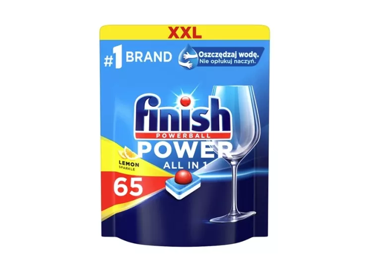 FINISH POWER ALL IN 1 TABLETKI DO ZMYWARKI LEMON 65 SZT