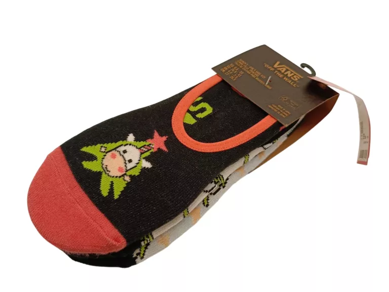 VANS SKARPETKI STOPKI KRÓTKIE VANS DAMSKIE 3 PAK 36.5-41 WIELOKOLOROWE