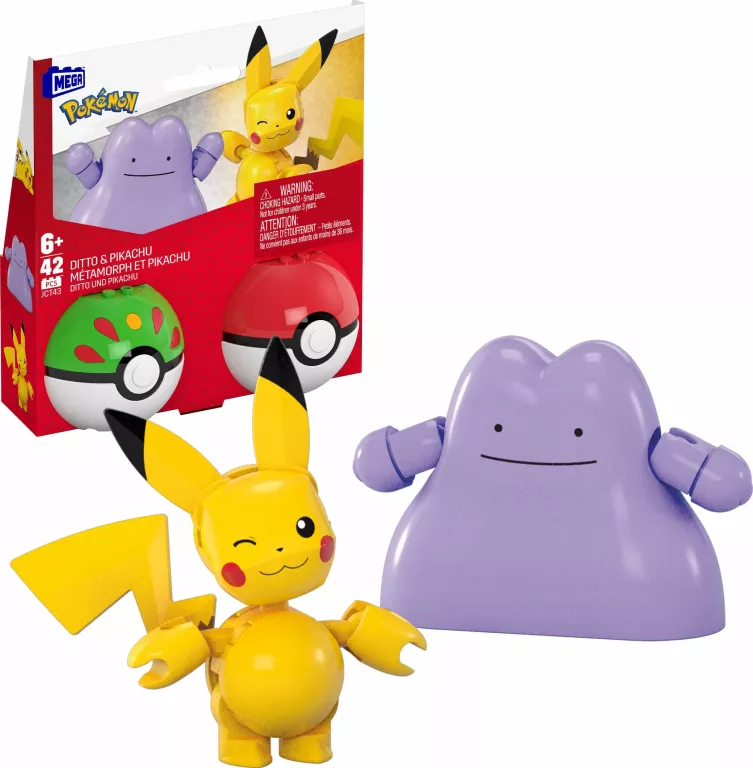 POKÉMON MEGA CONSTRUCTION SET POKÉ BALL COLLECTION: PIKACHU & DITTO