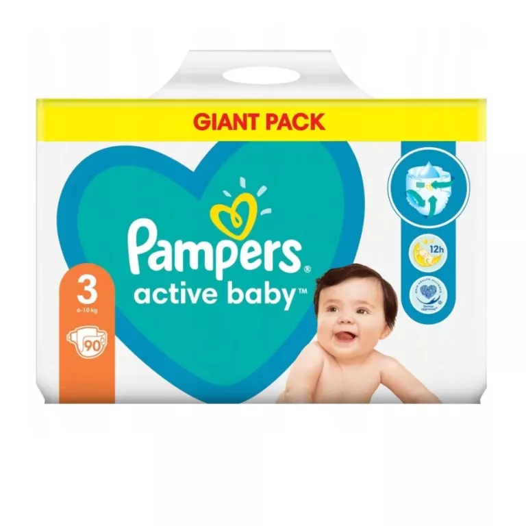 PAMPERS ACTIVE BABY ULTRA PROTECTION 3 PIELUCHY 6-10 KG 90SZT