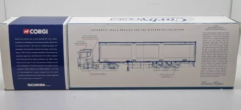 KOLEKCJONERSKA CIĘŻARÓWKA SCANIA FRIDE TRAILER CC12216 - CORGI