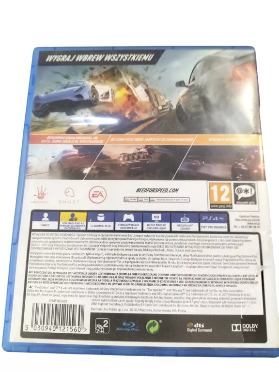 GRA NFS PAYBACK PS4