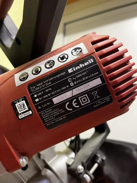 PIŁA UKOŚNICA EINHELL TC-SM 2131 DUAL + STOJAK (ODBIÓR OSOBISTY!) SPRAWNA!