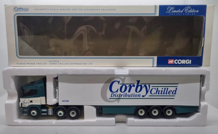 KOLEKCJONERSKA CIĘŻARÓWKA SCANIA FRIDE TRAILER CC12216 - CORGI