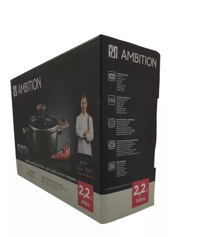 GARNEK AMBITION ALTRO 2,2L Z PRZYKRYWKĄ