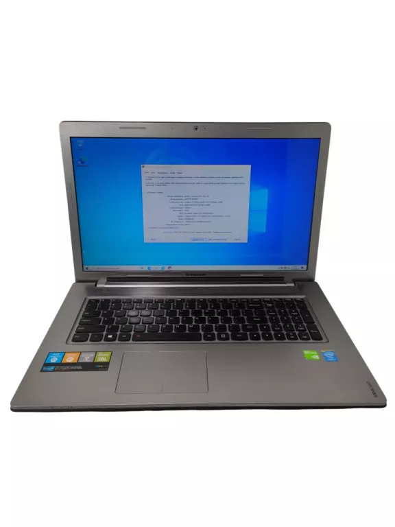 LAPTOP LENOVO Z710 I7-4710MQ 8/1000GB DVD-RW WIN10 KOMPLET