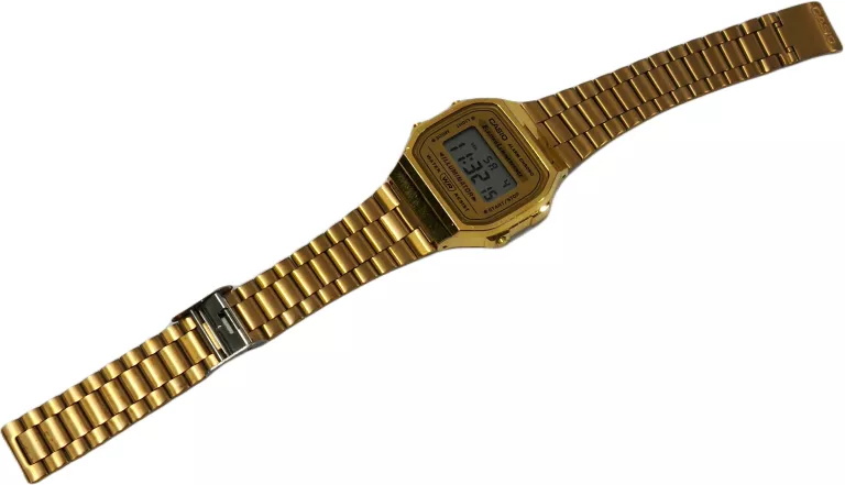 ELEKTRONICZNY ZEGAREK KWARCOWY CASIO ILLUMINATOR ZŁOTY RETRO VINTAGE
