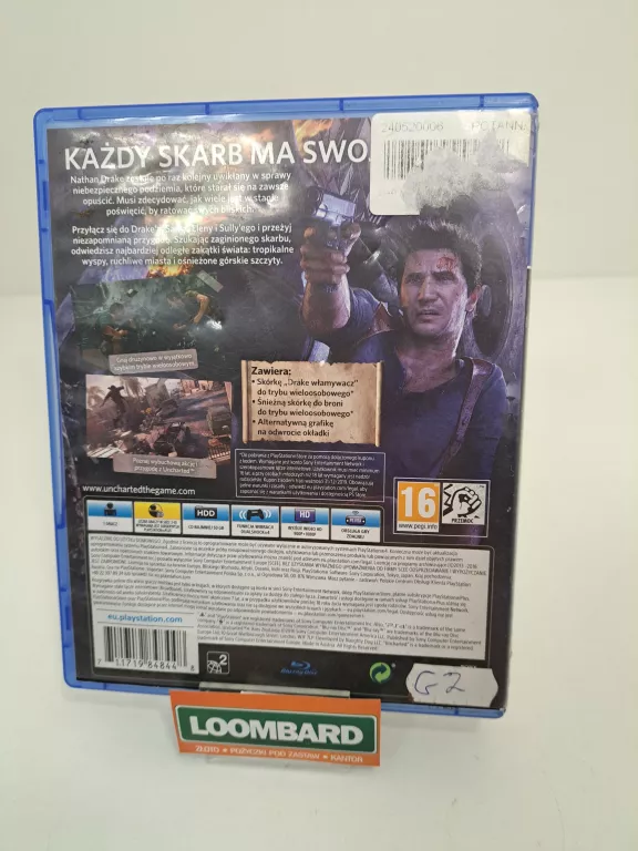 GRA PS4 UNCHARTED 4 KRES ZŁODZIEJA