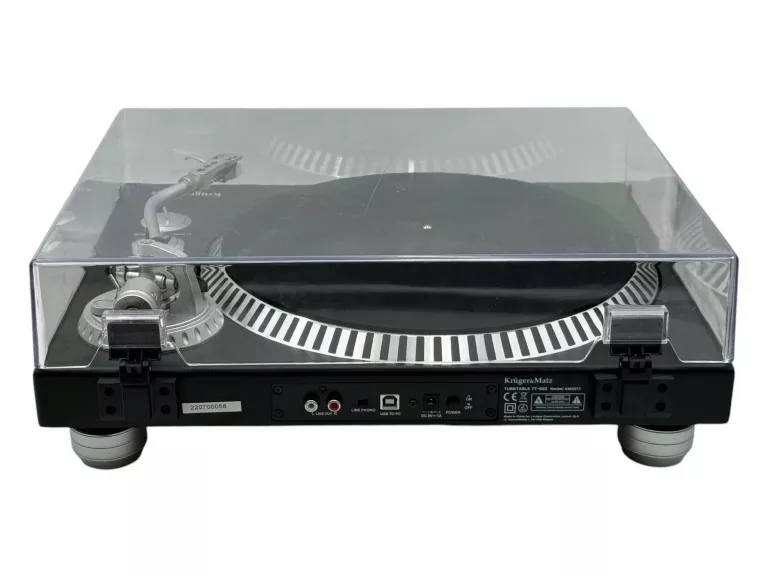 GRAMOFON KRUGER&MATZ TT-602 KM0517 CZARNY