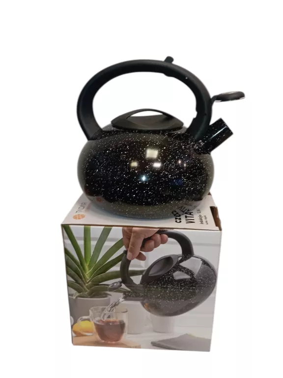 TADAR VITA CZAJNIK ZE STALI NIERDZEWNEJ 2,5 L CZARNY MARBLE INDUKCJA