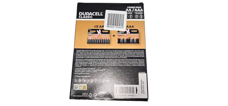 BATERIE DURACELL CLASSIC 20 SZT