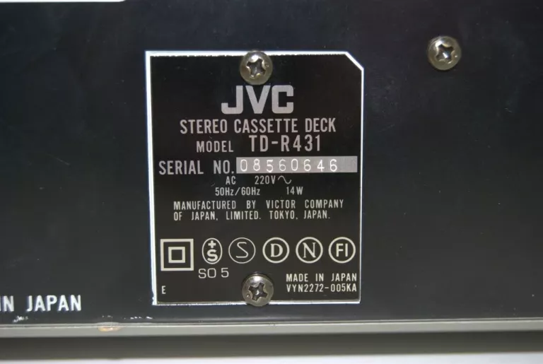 MAGNETOFON DECK JVC TD-R431
