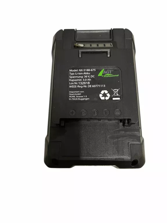 BATERIA AGT PROFESSIONAL NX-5188-675 36 V 3 AH