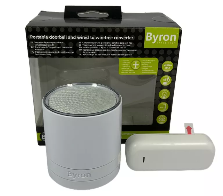 DZWONEK BEZPRZEWODOWY 200 M BYRON 24111R