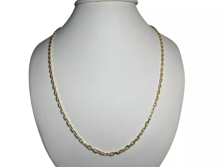 ZŁOTY ŁAŃCUSZEK PRÓBY 585 SPLOT ANKIER 50CM 2,5MM